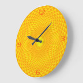 Geel gouden zonnebloem-meditatierwiel OM Grote Klok (Hoek)