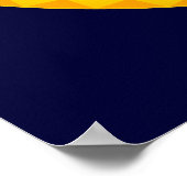 Geel gouden zonnebloem-meditatierwiel OM Poster (Hoek)