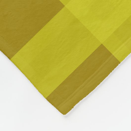 Geel goudgesteggel, op maat fleece deken (Hoek)