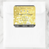 Geel goudglitter Product Labels diamanten zilver (Tas)