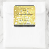 Geel goudglitterproduct Labels diamanten Logo (Tas)