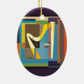 Geel goudharp Ornament (Achterkant)