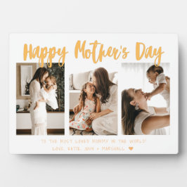 Geel goudkalligrafie 3 Fotomoederdag Fotoplaat