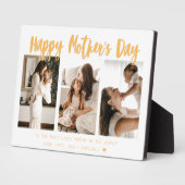 Geel goudkalligrafie 3 Fotomoederdag Fotoplaat (Zijkant)