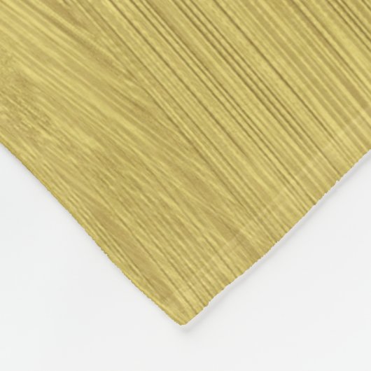 Geel goudkleurig glanzend fleece deken (Hoek)