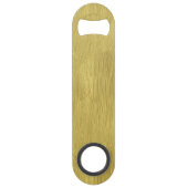 Geel goudkleurig glanzend speed flessenopener (Achterkant)