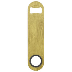 Geel goudkleurig glanzend speed flessenopener