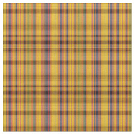 Geel goudweefsel met blauw rood groen stof