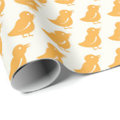 Geel grafisch omslagpapier cadeaupapier (Rol Hoek)