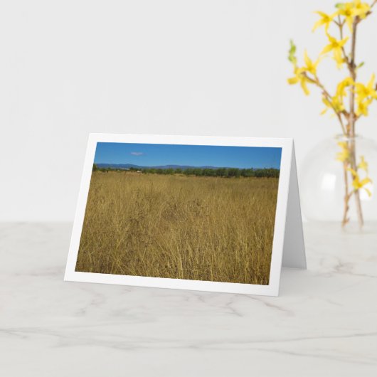 Geel graslandschap kaart (Gele Bloem)