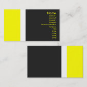 Geel grensgebied Visitekaartje (Voorkant / Achterkant)
