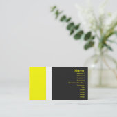 Geel grensgebied Visitekaartje (Staand voorkant)