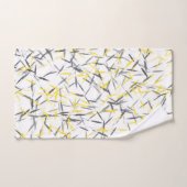 Geel grijs Abstract Bad Handdoek (Handdoek)