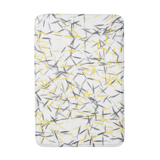 Geel grijs Abstract Badmat (Voorkant Verticaal)
