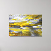 Geel grijs Abstract Canvas Afdruk (Voorkant)