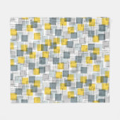 Geel & Grijs Bouwstenen Deken (Voorkant (Horizontaal))