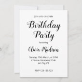 Geel Grijs Chevron Geometrisch Verjaardagsfeest Kaart (Voorkant)