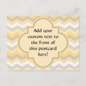 Geel/grijs Chevron Zigzag Briefkaart (Voorkant)