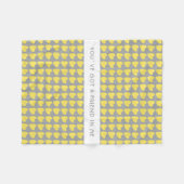 Geel grijs Heart Pattern Je hebt een vriend. Fleece Deken (Voorkant (Horizontaal))