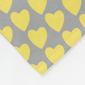 Geel grijs Heart Pattern Je hebt een vriend. Fleece Deken (Hoek)
