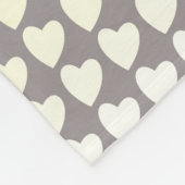 Geel grijs Heart Pattern Je hebt een vriend. Fleece Deken (Hoek)