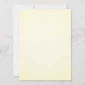 Geel & Grijs High Tea Bruids Douche Uitnodiging (Achterkant)