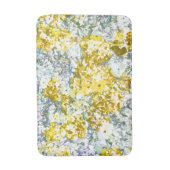 Geel grijs kleurenbloemontwerp badmat (Voorkant Verticaal)