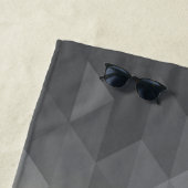 Geel grijs kleurtje Ombre Geometrische patroon Mon Strandlaken (In situ)