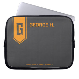 Geel Grijs Laptop Hoesje voor Man Sleeve