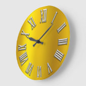 Geel grijs metaal, grijs zilver Romeins nummer Grote Klok (Hoek)