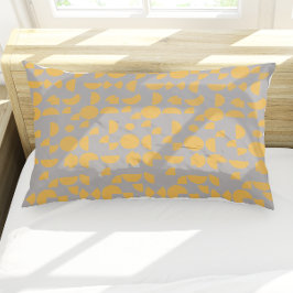 Geel Grijs Modern Elegant Geometrisch Tribal Kussensloop