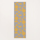 Geel Grijs Modern Elegant Geometrisch Tribal Yogamat (Achterkant)