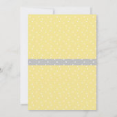 Geel grijs olifant Oh Baby shower Kaart (Achterkant)