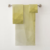 Geel grijs ombre Mach cool elegant Patroon Bad Handdoek (Insitu)