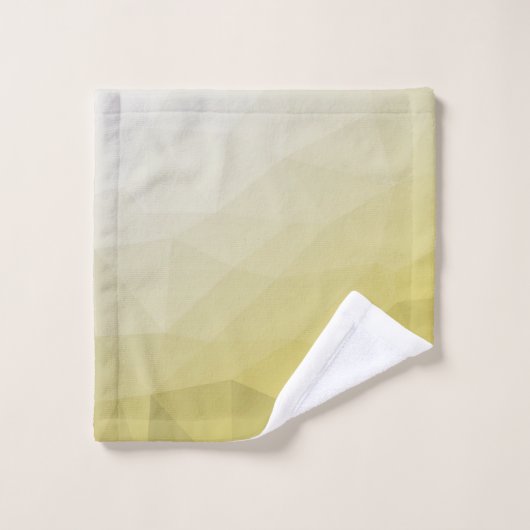Geel grijs ombre Mach cool elegant Patroon Bad Handdoek (Wasdoekje)