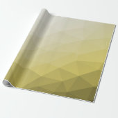 Geel grijs ombre Mach cool elegant Patroon Cadeaupapier (Uitgerold)