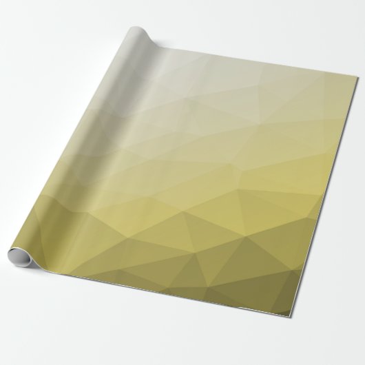 Geel grijs ombre Mach cool elegant Patroon Cadeaupapier (Uitgerold)