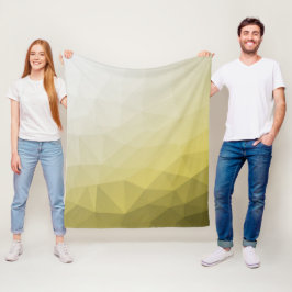 Geel grijs ombre Mach cool elegant Patroon Fleece Deken