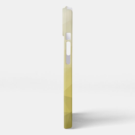 Geel grijs ombre Mach cool elegant Patroon iPhone Hoesje (Linkerkant)