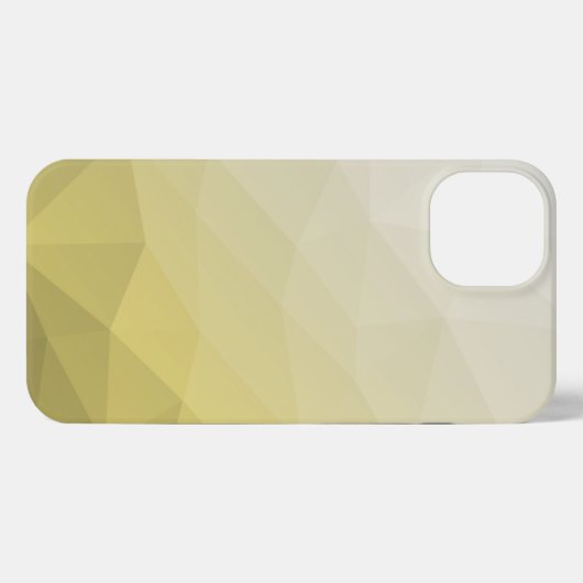 Geel grijs ombre Mach cool elegant Patroon iPhone Hoesje (Achterkant horizontaal)