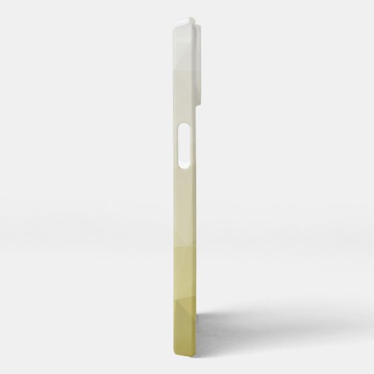 Geel grijs ombre Mach cool elegant Patroon iPhone Hoesje (Rechterkant)