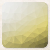 Geel grijs ombre Mach cool elegant Patroon Kartonnen Onderzetters (Voorkant)