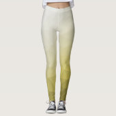 Geel grijs ombre Mach cool elegant Patroon Leggings (Voorkant)