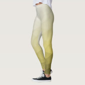 Geel grijs ombre Mach cool elegant Patroon Leggings (Links)
