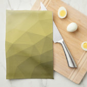 Geel grijs ombre Mach cool elegant Patroon Theedoek (Quarter Fold)