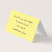 Geel grijs schoonheidssalon 2022 visitekaartje (Achterkant)