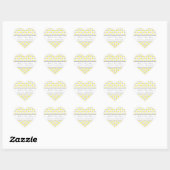 Geel Grijs Stippen Baby shower Favor Stickers (Vel)