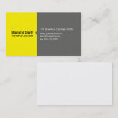 Geel & Grijs Visitekaartje (Voorkant / Achterkant)