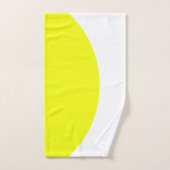 Geel grijs wit Abstract kunstbijdoeken Bad Handdoek (Handdoek)