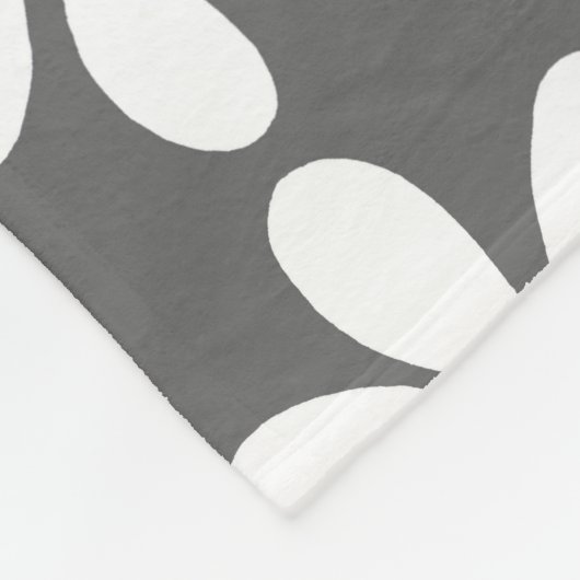 Geel grijs wit Daisy Pattern Fleece Deken (Hoek)